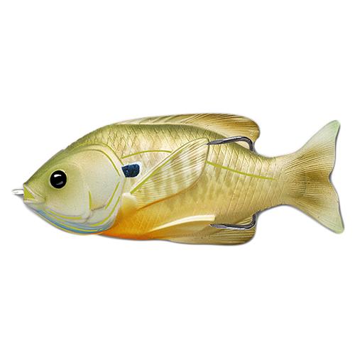 Sunfish Hollow Body - Freshwater, 4" Length, 3-4 oz, Topwater Depth, Natural Green Bluegill, Per 1