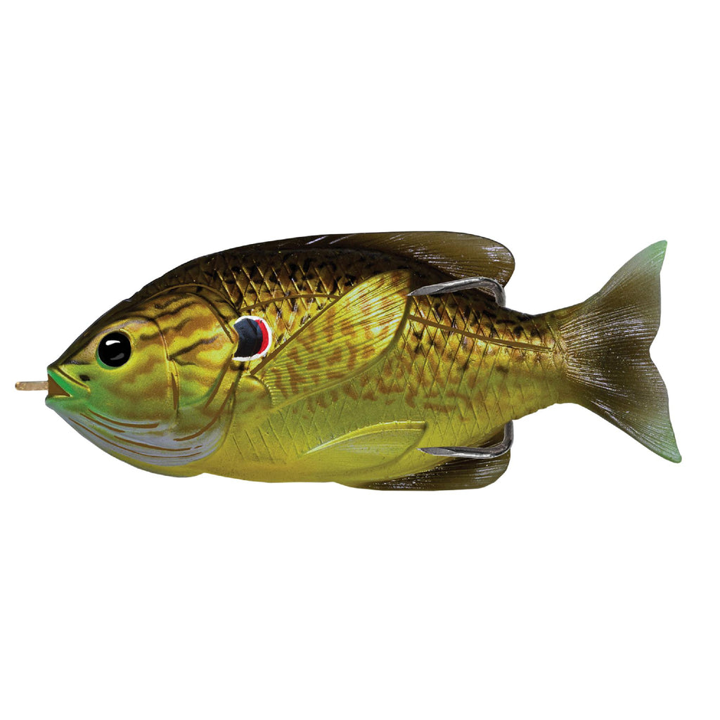 Sunfish Hollow Body - Freshwater, 4" Length, 3-4 oz, Topwater Depth, Bronze Pumpkinseed, Per 1