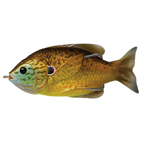 Sunfish Hollow Body - Freshwater, 4" Length, 3-4 oz, Topwater Depth, Copper Pumpkinseed, Per 1