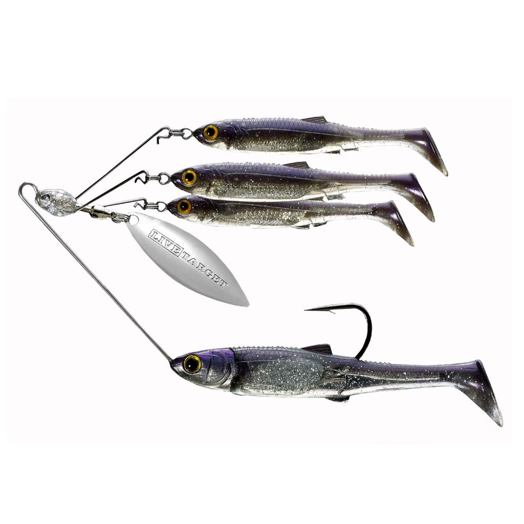 Baitball Spinner Rig - Freshwater, Medium, 1-2 oz Weight, 1'-15' Depth, Pearl-Silver, Per 1