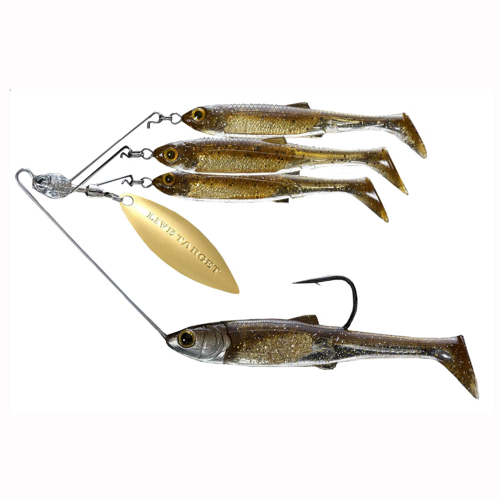 Baitball Spinner Rig - Freshwater, Medium, 1-2 oz Weight, 1'-15' Depth, Dark Amber-Gold, Per 1