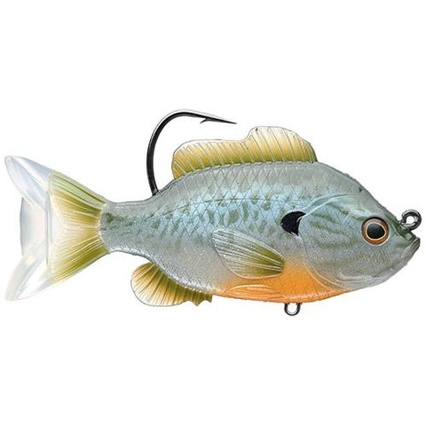 Sunfish Swimbait - Freshwater, 3 1-2" Length, 1-2 oz, 1'-8' Depth, Natural-Blue Pumpkinseed, Per 1