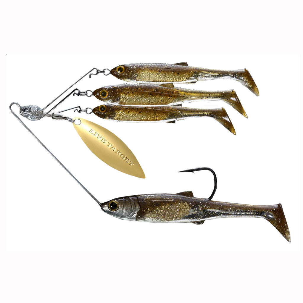 Baitball Spinner Rig - Freshwater, Large, 3-4 oz Weight, 1'-15' Depth, Dark Amber-Gold, Per 1