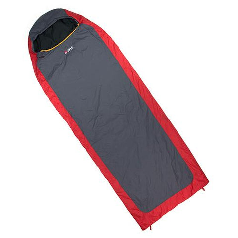 Mummy Sleeping Bag - Everest Micro II 32 F, Red-Gray