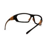 Carhartt Billings Safety Glasses - Clear Lens with Black-Tan Frame