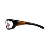 Carhartt Carbondale Safety Glasses - Clear Anti-Fog Lens with Black-Tan Frame