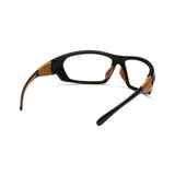 Carhartt Carbondale Safety Glasses - Clear Anti-Fog Lens with Black-Tan Frame