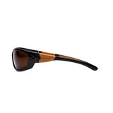 Carhartt Carbondale Safety Glasses - Sandstone Bronze Lens with Black-Tan Frame