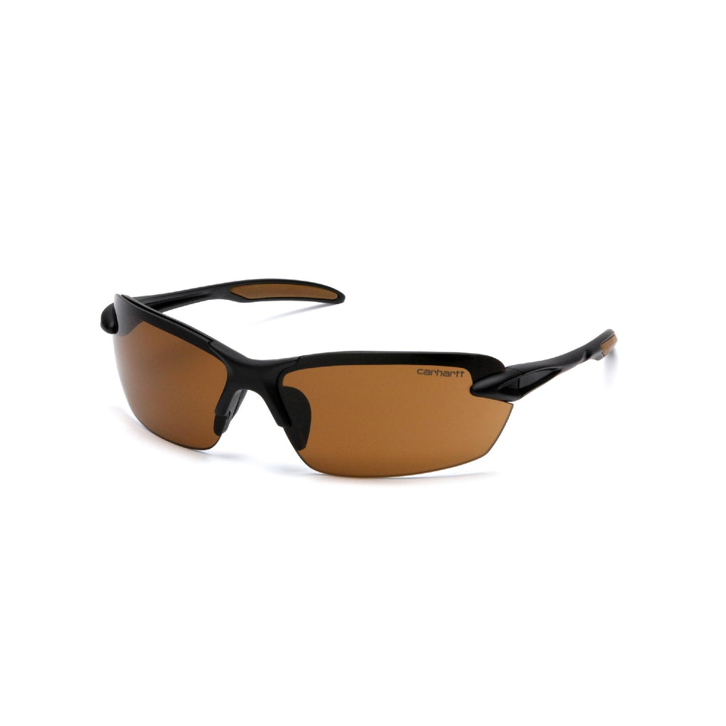 Carhartt Spokane Safety Glasses - Sandstone Bronze Lens with Black Frame