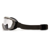 Goggles - Chemical Splash e with Clear Anti-fog Lens and Gray Frame and Two Straps