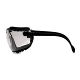 V2G Safety Glasses - Clear Anti-Fog Lens with Black Strap-Temples