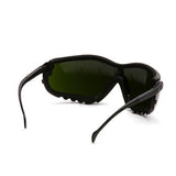 V2G Safety Glasses - 5.0 IR Filter Anti-Fog Lens with Black Strap-Temples