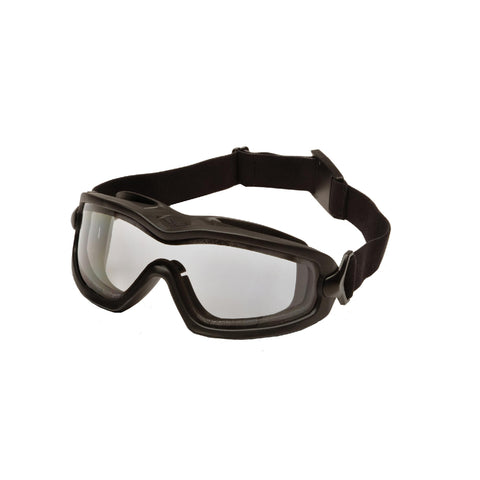 V2G Plus Safety Glasses - Clear Anti-Fog Dual Lens with Black Strap