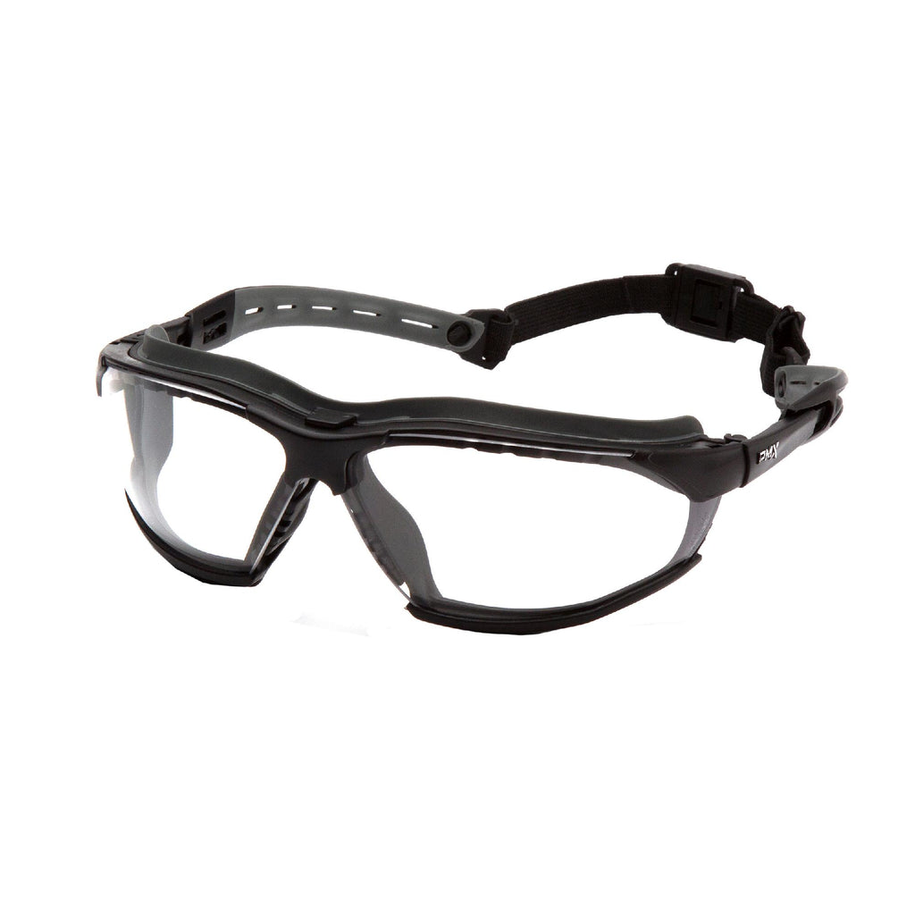 Isotope Safety Glasses - Clear H2MAX Anti-Fog Lens with Black Frame