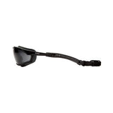 Isotope Safety Glasses - Gray H2MAX Anti-Fog Lens with Black Frame