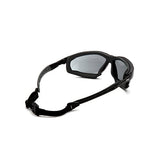 Isotope Safety Glasses - Gray H2MAX Anti-Fog Lens with Black Frame