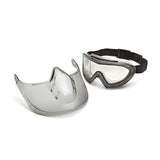 Capstone - Dual Lens Goggle and Shield, Clear Anti-Fog Dual Lens with Clear Shield