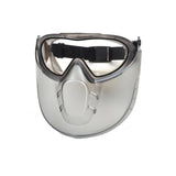 Capstone - Dual Lens Goggle and Shield, Clear Anti-Fog Dual Lens with Clear Shield