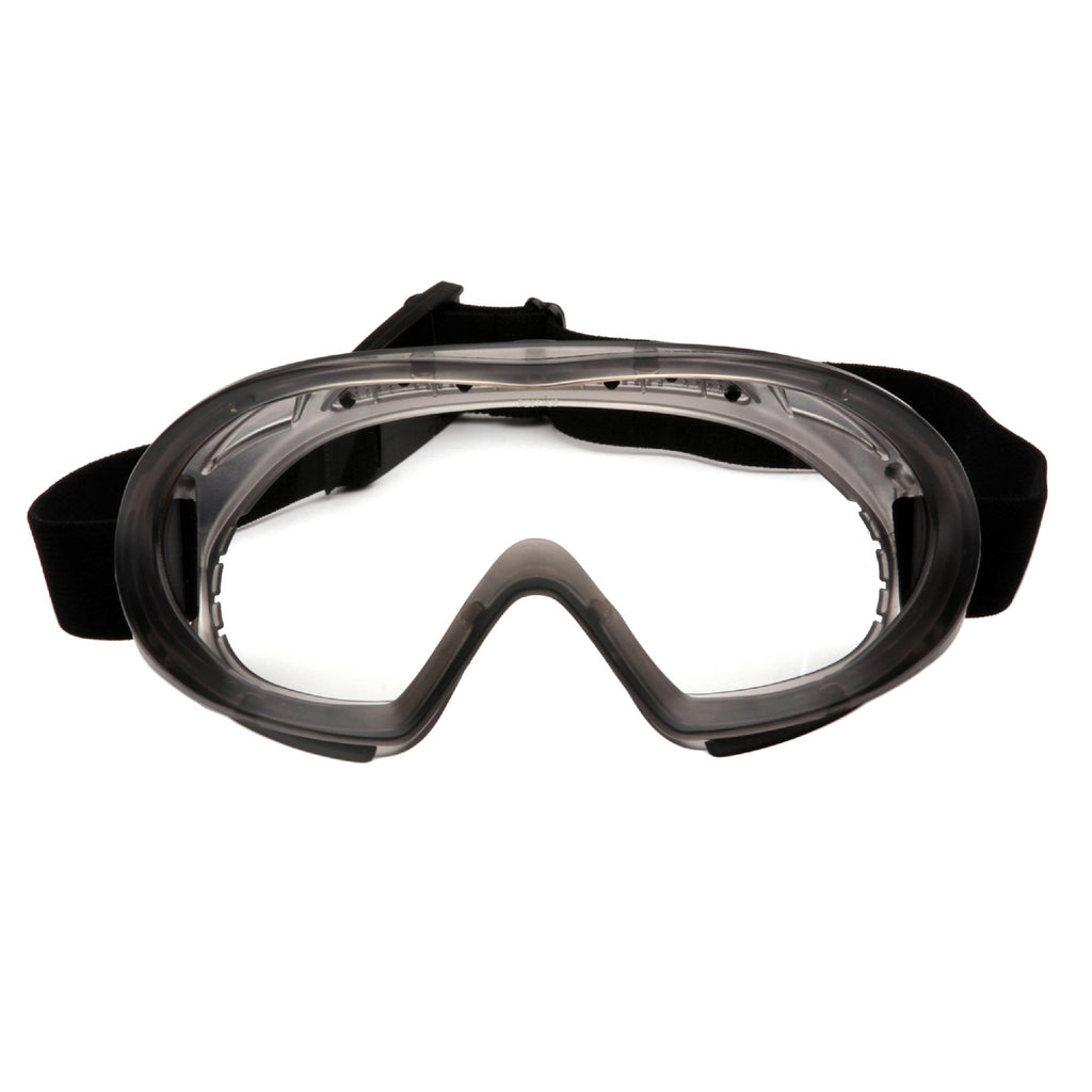 Capstone - 500 Series, Gray Direct-Indirect Goggle with Clear Anti-Fog Lens