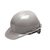 SL Series 4 Point Ratchet Suspension Hard Hat - Gray