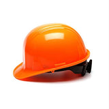 SL Series 4 Point Ratchet Suspension Hard Hat - Hi Vis Orange