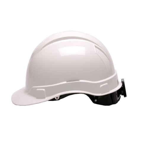 Ridgeline Cap Style Hard Hat - 4 Point Ratchet, White