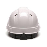 Ridgeline Cap Style Vented Hard Hat - 4 Point Ratchet, White