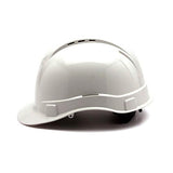 Ridgeline Cap Style Vented Hard Hat - 4 Point Ratchet, White