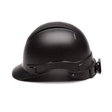 Ridgeline Cap Style Hard Hat - 4 Point Ratchet, Black Graphite