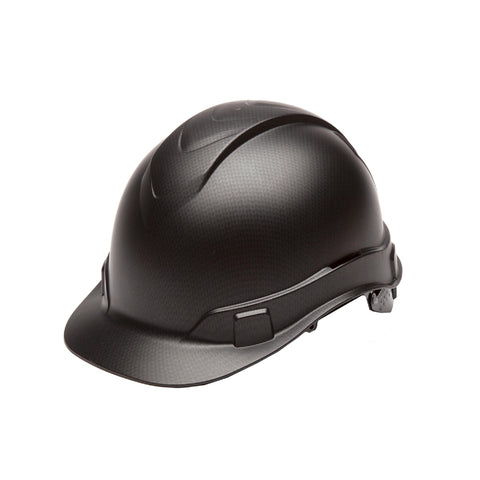 Ridgeline Cap Style Hard Hat - 4 Point Ratchet, Black Graphite