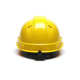 Ridgeline Cap Style Vented Hard Hat - 4 Point Ratchet, Yellow