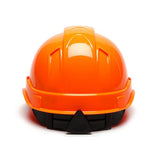 Ridgeline Cap Style Vented Hard Hat - 4 Point Ratchet, Hi Vis Orange