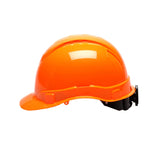 Ridgeline Cap Style Vented Hard Hat - 4 Point Ratchet, Hi Vis Orange