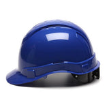 Ridgeline Cap Style Vented Hard Hat - 4 Point Ratchet, Blue