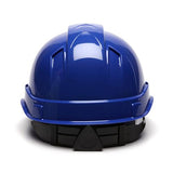 Ridgeline Cap Style Vented Hard Hat - 4 Point Ratchet, Blue