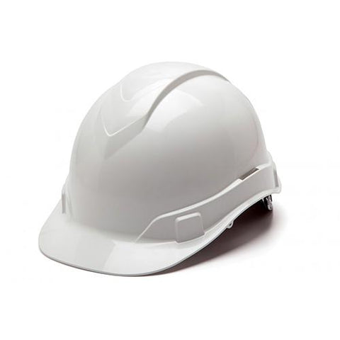 Ridgeline Cap Style Hard Hat - 6 Point Ratchet, White