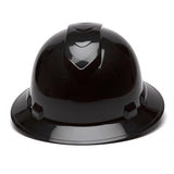 Ridgeline Full Brim Hard Hat - 4 Point Ratchet, Black