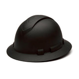 Ridgeline Full Brim Hard Hat - 4 Point Ratchet, Black Graphite