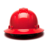 Ridgeline Full Brim Hard Hat - 4 Point Ratchet, Red