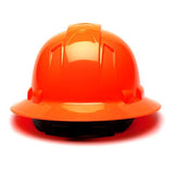 Ridgeline Full Brim Hard Hat - 4 Point Ratchet, Hi Vis Orange