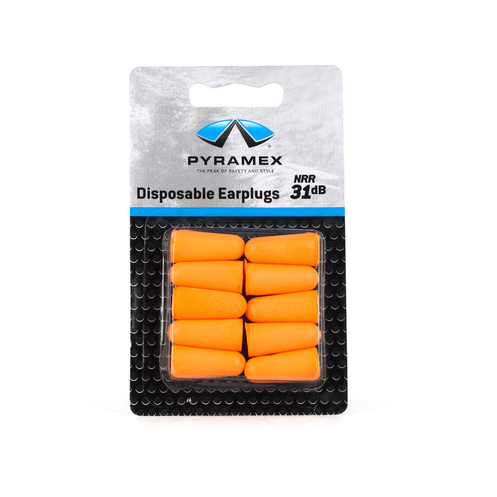 Disposable Uncorded Earplugs, NRR 31dB, Orange