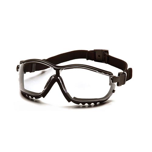 V2G Retail Clear Anti-Fog Lens with Black Strap-Temples