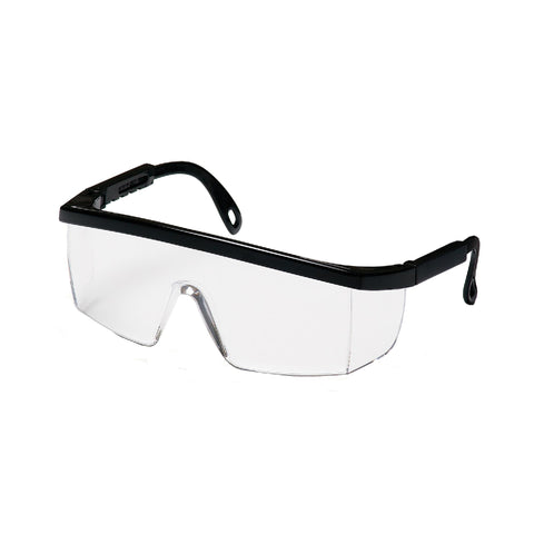 Integra Safety Glasses, Clear Lens with Black Frame