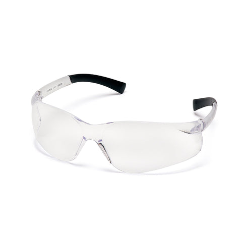 Ztek Safety Glasses - Clear Lens with Clear Temples