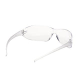 Alair Safety Glasses, Clear Lens with Clear Temples