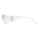 Intruder Safety Glasses - Clear Lens with Clear Temples