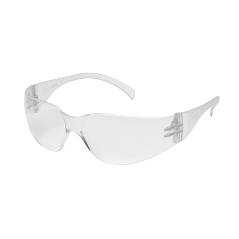 Intruder Safety Glasses - Clear Anti-Fog Lens with Clear Temples