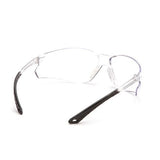 Itek Safety Glasses - Clear Anti-Fog Lens with Clear Temples