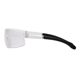 Provoq Safety Glasses - Clear Lens with Clear Temples