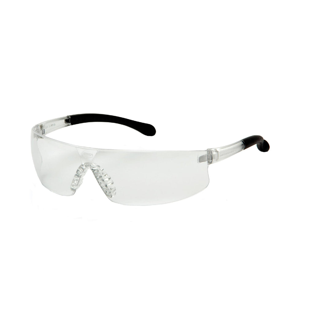 Provoq Safety Glasses - Clear Anti-Fog Lens with Clear Temples